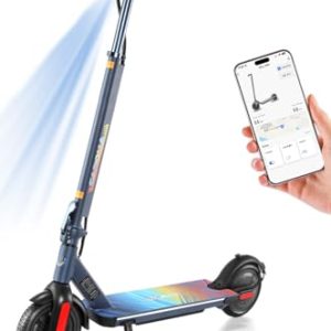 Fast Foldable Electric Scooter for Adults: Dual Braking System & App Control