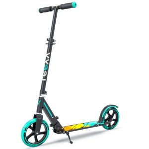 Big Wheels Scooter for Kids & Adults, Adjustable Height, Foldable, Aluminium Frame