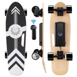 Caroma Electric Skateboard with Remote, 12.4 MPH, 8 Miles Range, 3 Speed Settings
