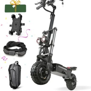 K8 6000w Dual Motor Electric Scooter, 50MPH, 70 Miles Range, 12 Inch Tires