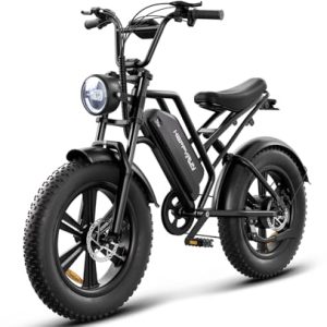Electric Bike for Adults: 20 Fat Tire Ebike with 1500W Motor, 48V Battery, Up to 30MPH Speed, 68 Miles Range - UL Certified