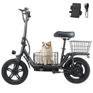 Hoverfly 15.5mph 550W Electric Scooter with Seat & Carry Basket