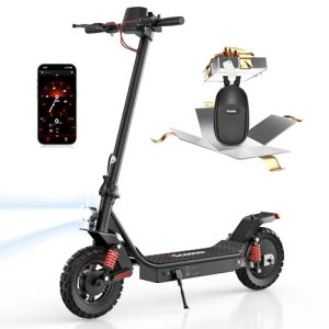 iScooter Adult Electric Scooter - 50 Miles Range, 28 MPH, 800W Motor, Foldable, Pneumatic Tires