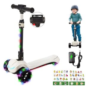 3-Wheel Electric Scooter for Kids LED Display & Colorful Lights