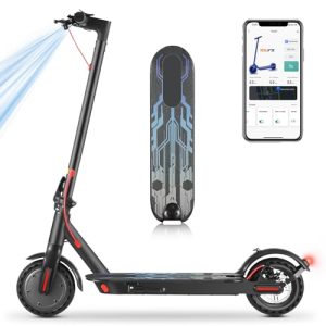 Electric Scooter for Adults: 20 Mph, 18-Mile Range, Double Braking System, App & Cruise Control (2025 Upgrade)
