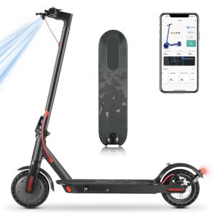 Powerful 630W Electric Scooter for Adults: Up to 20 Mph, 18 Miles Range, Double Braking System and App