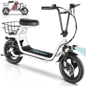 Electric Scooter with Seat for Adult Commuting: Caroma Peak 819W