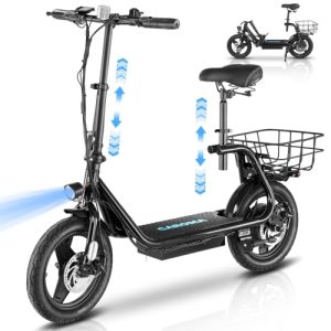 Electric Scooter with Seat for Adult Commuting.