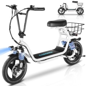 1200W Electric Scooter for Adults: 30 Miles, 20MPH, Foldable