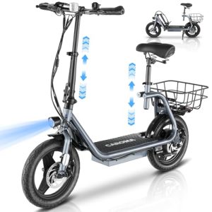 Electric Scooter for Adults: Caroma Peak 1200W, 30 Mile Range, 20MPH Speed, Foldable, 300 LBS Max Load