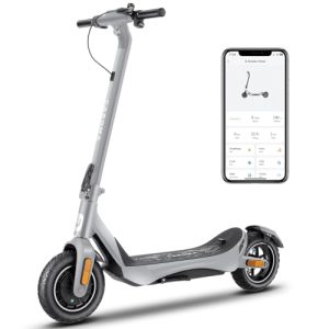 Electric Scooter for Adults: 850W Motor, Max 36 MPH Speed, 30-37 Mile Range, 10 Inch Run-flat Tires, Foldable with Dual Motor and Brakes, Smart Control