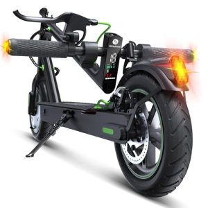 isinwheel Electric Scooter, Adults, 21MPH Max Speed, 750W Motor, 38 Miles Range, Foldable with Turn Signal & Shock Absor