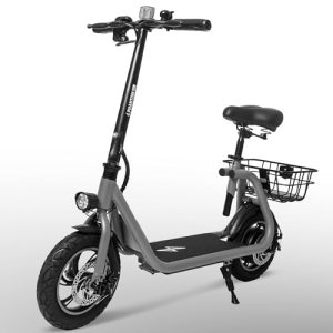 Phantomgogo Adult Foldable Scooter with Seat & Carry Basket