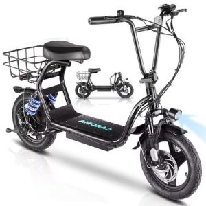 Caroma Peak 1200W Adult Electric Scooter, 500Wh Battery, 30 Miles & 20MPH