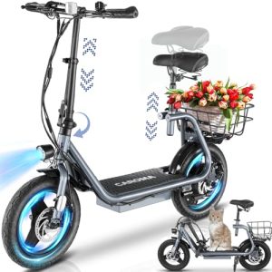 Electric Commuter Scooter for Adults - 500Wh Battery, 30Miles Range, 20MPH Top Speed