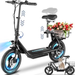 Caroma Peak 1200W Electric Scooter for Adults, 500Wh Battery, 30 Miles Range