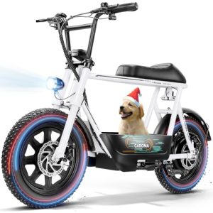 Electric Scooter for Adults&Teens - 1200W, Fat Tire, All-Terrain, 30Miles Range, 20mph Speed, Motorcycle Style