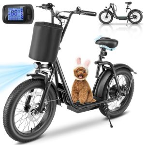 Electric Scooter for Adults: 20 Fat Tires, 30 Mile Range, 20 MPH Top Speed