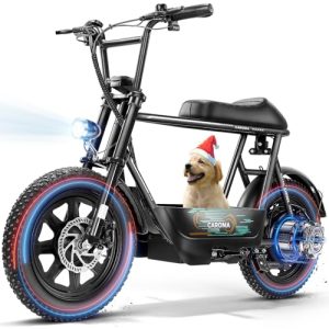 Caroma Peak 1200W Electric Scooter with Seat, 16" Fat Tire, 30 Miles Range, 20MPH Max Speed